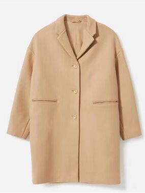 NWT Everlane Wool Cocoon Coat in Camel
